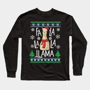 Fa La La La Llama Long Sleeve T-Shirt